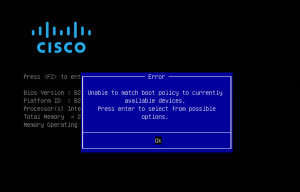 CiscoUCS Boot Policy