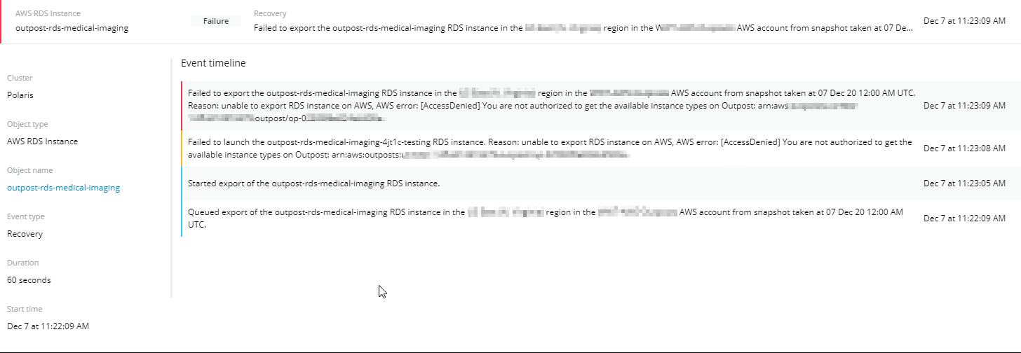 Trouble restoring AWS Outposts-based RDS Instances with Rubrik ...